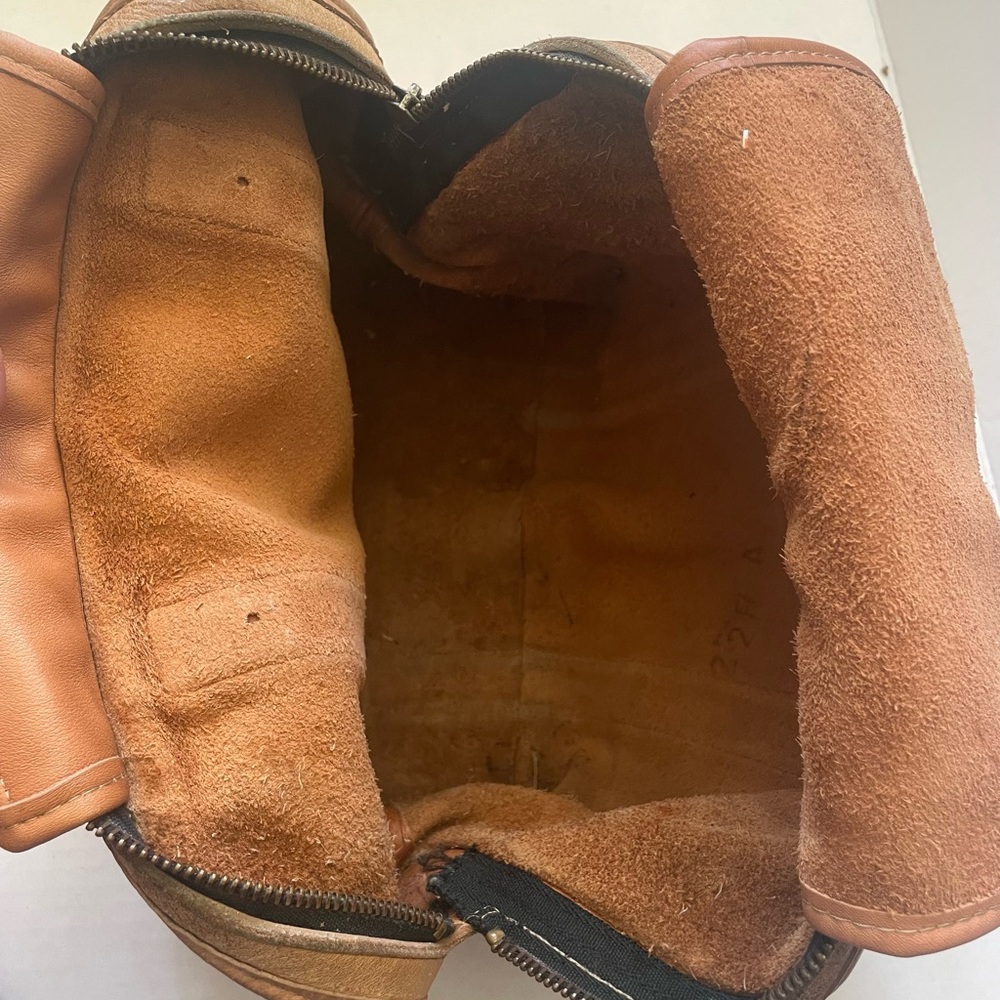 VTG 80s 90s COACH Satchel Purse Handbag Tan Leather Dr Bag 5731 Distressed - Picture 7 of 10